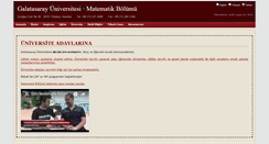 Desktop Screenshot of math.gsu.edu.tr