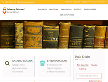 Tablet Screenshot of kutuphane.gsu.edu.tr