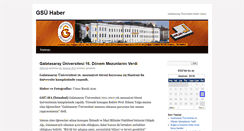 Desktop Screenshot of gsuhaber.gsu.edu.tr